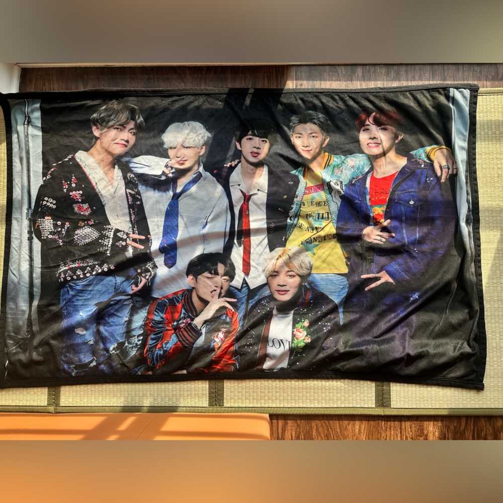 BTS throw blanket